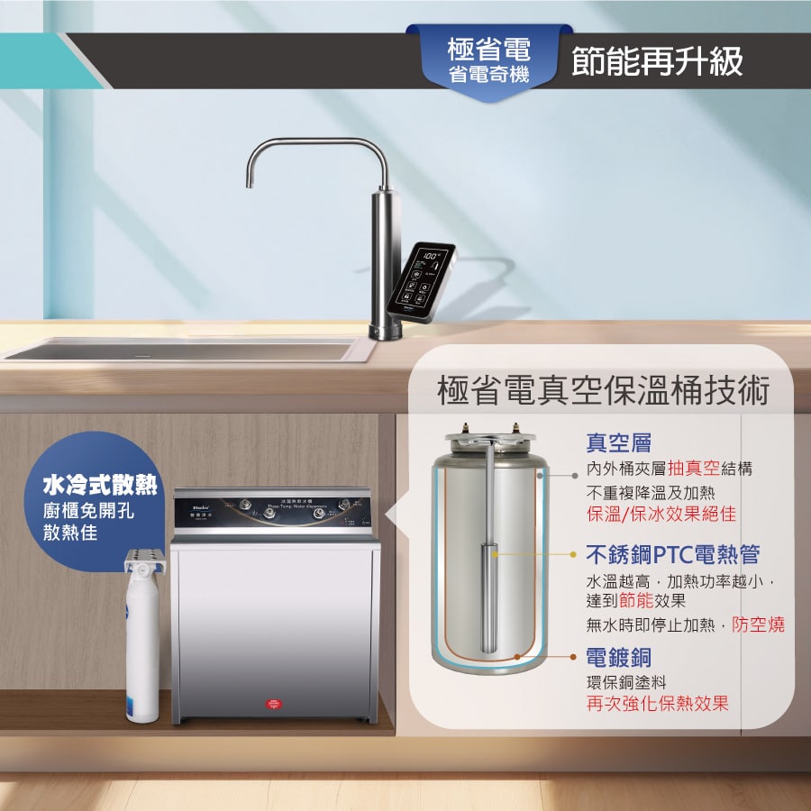 BD-3001NI5廚下三溫飲水機